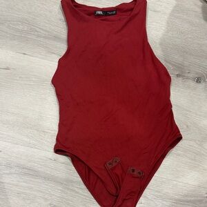 Zara Kids Burgundy Bodysuit